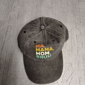 Black Cap with Colorful Text